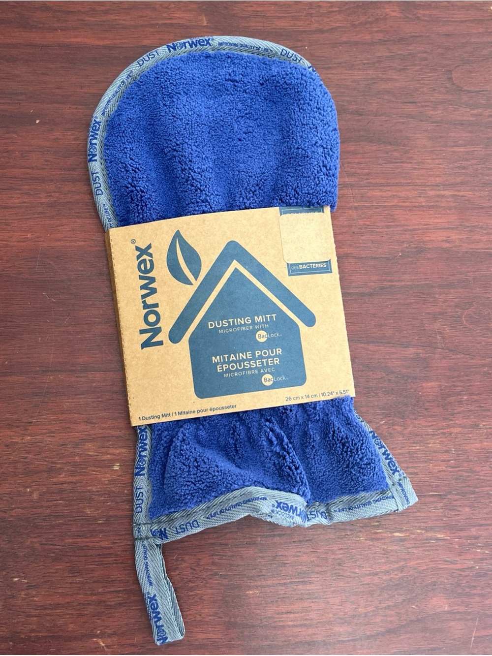 Norwex Blue Dusting Mitt NWOT